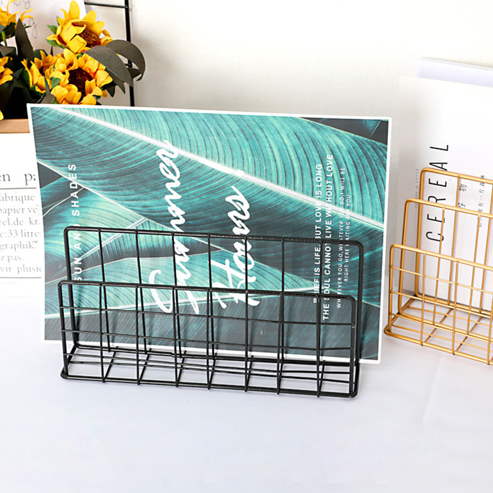 Magazine Holder Rack - Organizzatore da scrivania in metallo per